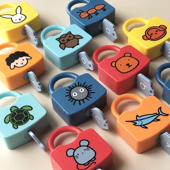 Plastični Montessori Ključavnice Niz Kognitivnih Številke Zaklepanje Predšolskih Igrača za Učenje Začetku Izobraževalne Igrače za Otroke, Otroci Darilo