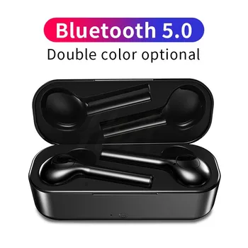 Ponudba $1 Bluetooth 5.0 Slušalke Za Vse Pametni Telefon, Mini Brezžične Slušalke Za Samsung Xiaomi Huawei Športne Slušalke + Polnilnik Polje
