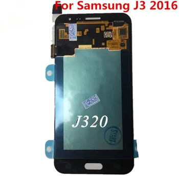 Preizkušen J320 TFT LCD Zaslon, Zaslon na Dotik, Računalnike Montaže Brez Okvirja Za Samsung Galaxy J320 J320F J3 2016