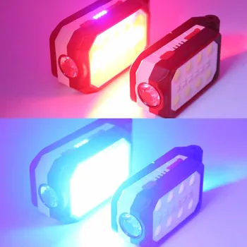 Prenosna LED USB RechargeableCOB Vgrajeno baterijo, Zložljiva delovna svetilka Za Popravilo Avtomobila Tabor Luč za Kampiranje, Lov Svetilka