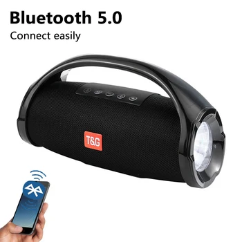 Prenosni Bluetooth Zvočnik Zunanji Brezžični Stolpec 3D Stereo Močan Bass Glasbe Center Subwoofer za Računalnik z TF FM AUX