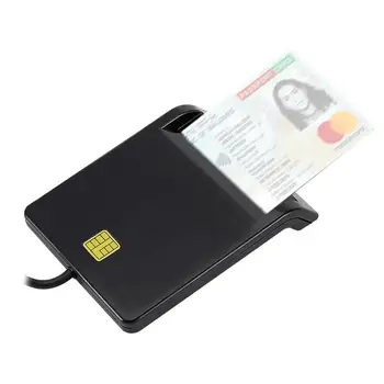 Prenosni USB Smart Card Reader Za DNIE ATM CAC IC ID Banka Kartico SIM Card Reader Cloner Priključek za Windows, Linux, Android Telefon