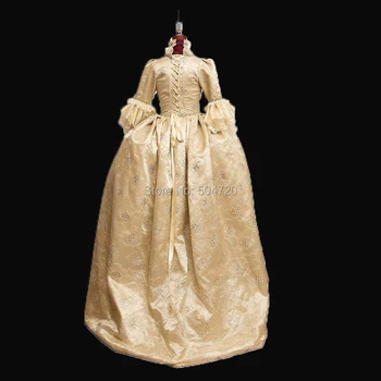 Prilagojene!NOVO Royal Tiskanje ČIPKE francoski Vojvodinja Kraljica Princesa Marie Antoinette Gledališče Državljanske vojne Viktorijanski obleko, HL-303
