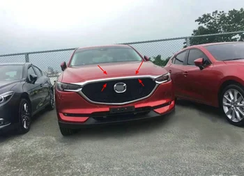 Primerni Za Mazda CX-5 CX5 2017 2018 ABS Chrome Zunanji Sprednji strani Motorja Pralni Rešetka Zgornji Kapuco Kritje Trim Avto Styling 1Pcs