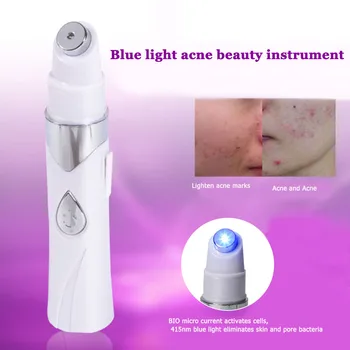 Pro USB Polnjenje Modra Svetloba Zdravljenje Aken Laser Pero Obraz za Nego Kože Orodja Acne Scar Odstranjevalec Lepoto Naprave