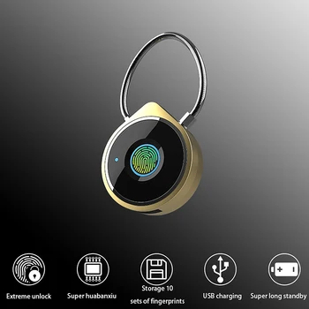 Prstnih Ključavnico Smart Bluetooth Varnostno Ključavnico Proti Kraji brez ključa Ključavnico za Hišo Vrata,Kovček,Nahrbtnik,Telovadnice,Kolo