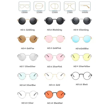 RBRARE 2021 Letnik Steampunk sončna Očala Moških Retro Visoko Kakovostne Kovine sončna Očala za Ženske Letnik blagovne Znamke Gafas De Sol Mujer