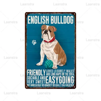 Retro Tin Prijavite Železa Dekor Ljubljenčka Psa Chihuahua Beagle Whippet Pudelj Plakat Hišne Živali, Trgovina Za Hišne Tema Hotel Za Hišne Živali Klub Bar Pub Doma Wall Art