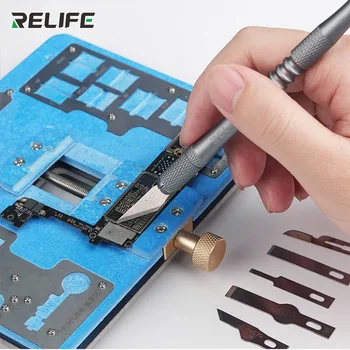 RL-101B 8 V 1 CPU Rezila Lepilo Odstranite Nož Telefon Prstnih Čipu IC, Lepilo Odstranjevalec Kiparstvo Skalpela Carving Nož