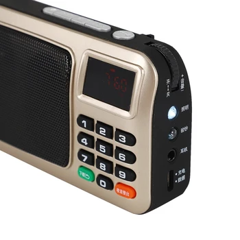 Rolton W405 Mini Prenosni Radio FM Zvočnika Predvajalnik Glasbe TF Kartice, USB, za PC, IPod Telefon z LED Display-em