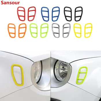 Sansour ABS Avto Sprednji Strani Fender Lučka Lučka za Dekoracijo Kritje Trim Nalepke, Dodatki za Jeep Renegade-2017 Avto Styling