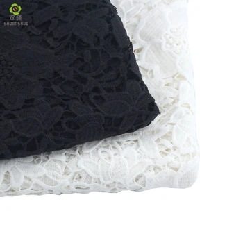ShuanShuo 110*50 cm Vezene poliester čipke obleko tkanine mleko svilene materiala vodi topen čipke krpo vezenine, čipke