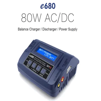 SKYRC e680 Bilance Polnilnik 80W člen 8A, AC/DC Discharger Temperaturne Sonde za Stojalo LCD za 1-6S IS Lipo Lilon, NiMH, NiCd Baterija