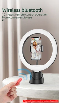 Smart AI PTZ Osebnih Fotoaparat 360° Obračanje obrazov Mobilne Živo Fill Light Mobilni Telefon, Držalo za Mobilni Telefon Nosilec, Stojalo