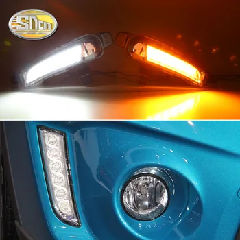 SNCN 2PCS LED Dnevnih Luči Za Suzuki Vitara - 2019 2020 Obračanja Rumena Signal Rele Nepremočljiva Avtomobila 12V LED DRL