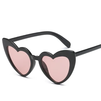 Srce sončna Očala Ženske blagovne znamke oblikovalec Mačje Oči, sončna Očala Retro Ljubezen Srca v Obliki Očal Ženske Nakupovanje Sunglass UV400