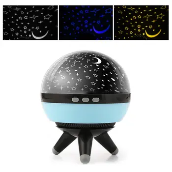 Star Luna Romantično Ustvarjalne Projekcija Lučka za Obračanje Noč Svetlobe Žarnice Projekcija Stranka Počitnice Baby Spanja USB Dodaj Vzdušje