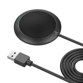 Stereo Vsesmerni Mikrofon Kondenzatorski Mikrofon Mic USB Priključek za Glasovni Klepet Srečanje Poslovna Konferenca Namizni Računalnik