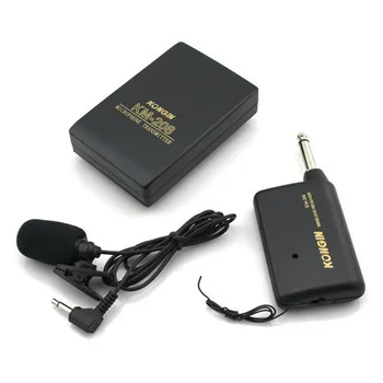 Strokovno Brezžičnega Mikrofon Sistema Brezžičnega Oddajnika FM Sprejemnik Lavalier River pritrjevalni Mikrofon Mic Sistem