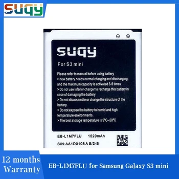 Suqy EB-L1M7FLU Bateria za Samsung Galaxy S3 Mini GT-I8190 I8160 I8190N GT-i8200 S7562 G313 Baterije Baterije za ponovno Polnjenje