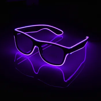 Svetlobna LED Očala Bar Stranka Fluorescentna Dance DJ Svetla luč Očala EL Žice, Neon, LED Luči, ki se Sveti Vzdušje Activing Rekviziti