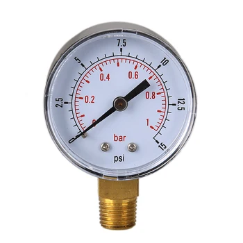 TS-50-15psi Zraku merilnik tlaka Goriva Zračni Kompresor Nizki Tlak Bar Gauge Merilnik Hidravlični Tester za Izbiranje Manometer