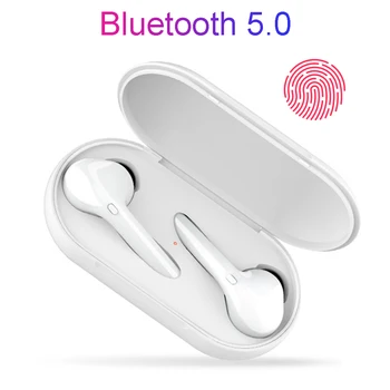 TWS M6S Bluetooth 5.0 Brezžične Slušalke Touch Kontrole V uho Športne Slušalke s Polnjenjem Polje