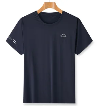 Velika Velikost Tshirts Moških Priložnostne Tee Kratek Rokav Poletje T-shirt Moda Vrhovi Tees Barva Plus Velikost Moškega Dihanje HX380