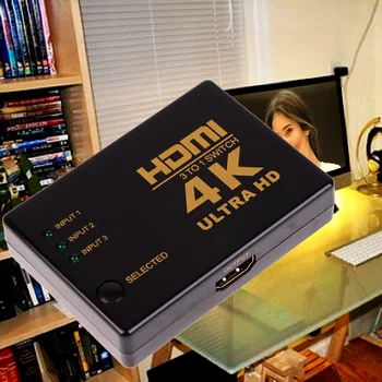 Visoka Kakovost 4K*2K 3 vhod in 1 izhod HDMI preklopnik HDMI Hub Razdelilnik TV Preklopnik Ultra HD za HDTV PC za PS3/Xbox360
