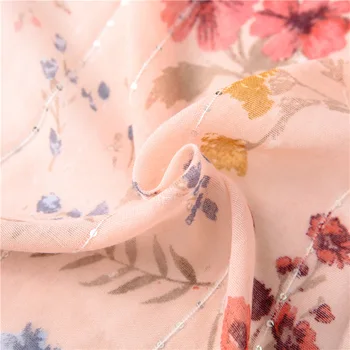 VISROVER 2021 cvet tiskanja bleščica viskoze poletni šal z tassel Moda na plaži Obloge Pomlad Šali, Hidžab darilo wholesales