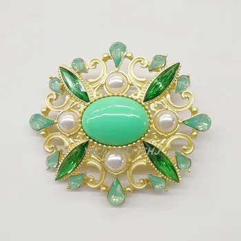 Vklesan starinsko barve zaklad jopico pearl broške smolo mat obleke, si zaslužijo, da zakon vlogo corsage pin