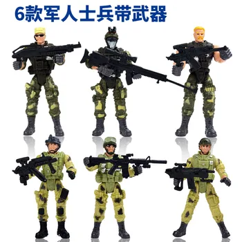 Vojaška Oprema Vojni Vojaki Model Vojakov Igrača Vojaki Posebne Sile Obleke Orožja Plastično Pohištvo