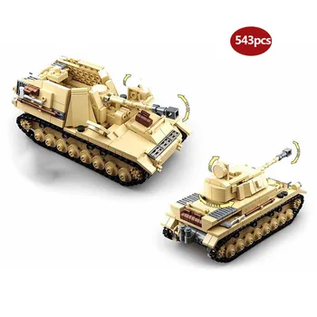 Vojaške serije Svetovne Vojne Nemčiji Panzer IV tank soldier orožje DIY Model Gradnike, Igrače, Darila