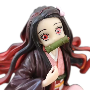 Vrhunsko Kakovost Demon Slayer Kimetsu Ne Yaiba Anime Model Kamado Nezuko GK Dejanje Slika 17 cm PVC Kip Zbirateljske Igrača