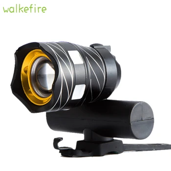 Walkfire Zoomable XML T6 LED Izposoja Svetlobo Kolo Spredaj Vrh Cevi Lučka Nepremočljiva Kolesarjenje Poudarek Baklo Smerniki USB za Polnjenje