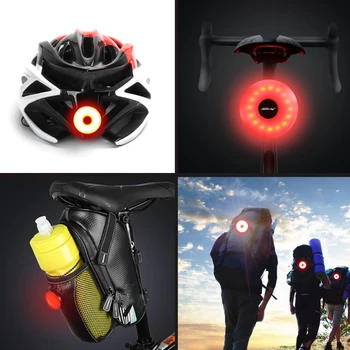 WasaFire Izposoja Rep Svetlobe USB Polnilne MTB Čelada Pack Bag Flash Zadnje Luči Mini Bike Luč 5 Modelov Kolesarske Svetilke