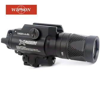 WIPSON Taktično X400V Pištolo Svetlobe Combo Rdeč Laserski Konstantno/Kratkotrajno/Strobe Izhod Orožje Puško, Pištolo Svetilka