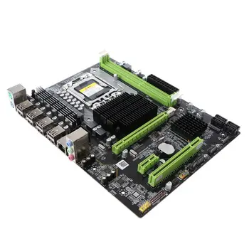 X58 Motherboard LGA1366 DDR3 Režo za PC Desktop Mainboard Matično ploščo Računalnika za ECC REG RAM Strežnik