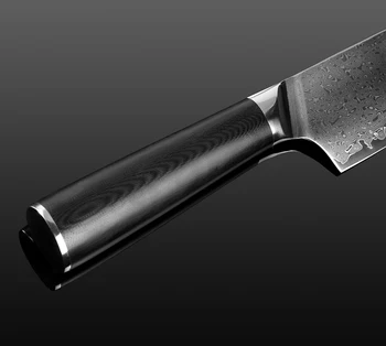 XITUO Damask Jekla Kuhar Nož Professional Japonski Kuhar Nož Kiritsuke Gyuto Cleaver Pripomoček Noži Kuhanje Orodje G10 Ročaj