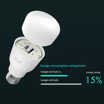 Yeelight 1S Smart LED Žarnice Pisane YLDP13YL 800 Lumnov 8.5 W E27 Limone Smart Lučka Za Moj Pametni Dom App Bela/RGB