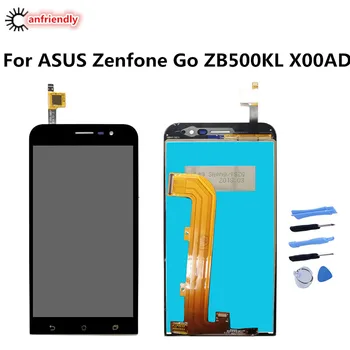 Za ASUS Zenfone POJDI ZB500KL X00AD Zaslon LCD+Touch Screen Računalnike Skupščine Telefon Zamenjava Steklena Plošča Za Asus lcd ZB500KL