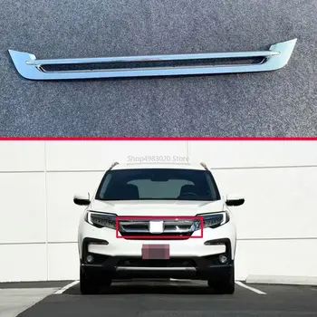 Za Honda Pilotni SUV 2019 2020 ABS Chrome Spredaj Center Žar Okoli Odbijača Rešetka Kritje Trim Avto Dodatki