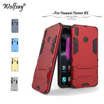 Za Huawei Honor 8X Primeru Shockproof Robot Gume, Trde Nazaj PC Telefon Primeru Za Huawei Honor 8X Zaščitni ovitek Za Huawei Honor8X
