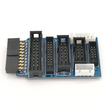 Za JLINK V8 V9 Adapter Ploščo JTAG za SWD Multi-funkcijo za ULINK2 STLINK V2 Multi-funkcijo Preklop Odbor 2.54 Ravno Kabel