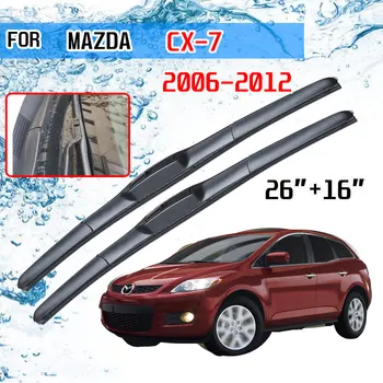 Za Mazda CX-7 2006 2007 2008 2009 2010 2011 2012 CX7 Dodatki Avto Spredaj Metlice Brisalcev vetrobranskega stekla Ščetke Rezalnik U J Hook