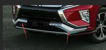 Za Mitsubishi Eclipse Križ 2018 ABS Mat Sprednji Odbijač Drsenju Modeliranje Zajema Trim 2pcs Avto Styling