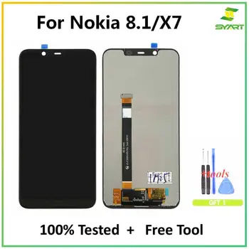 Za Nokia 8.1 X7 2018 Zaslon TA-1119 TA-1121 TA-1128 TA-1131 LCD +Touch Screen Računalnike, Zamenjava Za Nokia8.1 X7