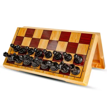 Zunanje Trgovine Nov High-end Magnetni Šah Šah Otrok Majhen Prenosni Mini Zložljiv Šahovnici 19*19*1.4 cm
