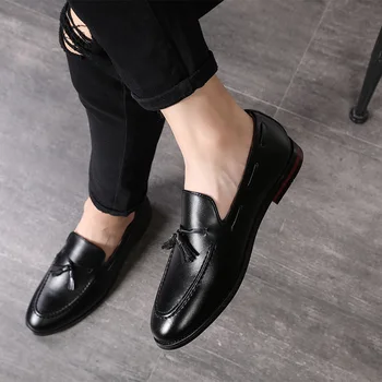 Čisto Nov Modni, Klasični Točki Toe Oxfords Za Moške Moccasins Loafers čevlji Mens Poslovne Stranke Rese vožnjo čevlji rty6