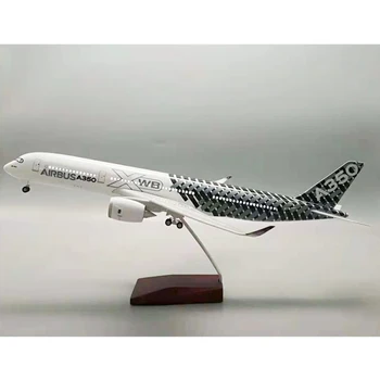 1:144 Obsega 47 cm Smolo Model Letala Airbus A350XWB Prvotni Model, Kača Kožo s Svetlobo Kolo Diecast Plastične Smole Letalo Igrača